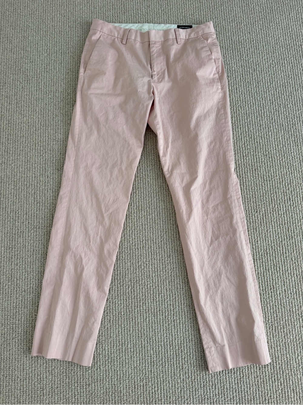 Bonobos Slim Chinos in Pale Pink